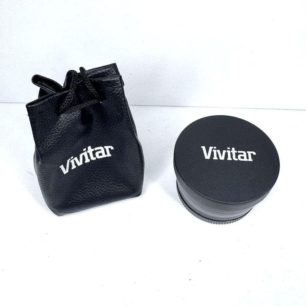 Vivitar 2.2x Telephoto Lens 58mm‎ HD MC AF Camera Lens Attachment w Case